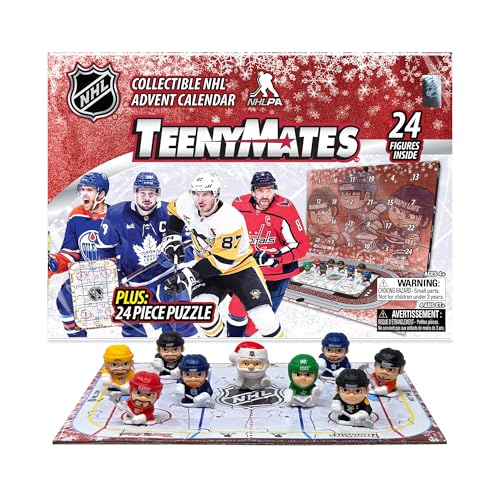 Party Animal Teenymates 2025-26 Advent Calendar 24 Figures 1 Inch Tall Team Colors (NHL Advent Calendar)