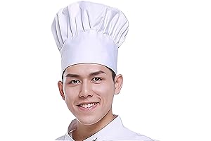 Premium White Chef Hat for Women - Adjustable, Stylish, and Comfortable