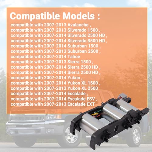 Image of Power Seat Adjuster Motor 6 or 8 Way W /O Memory Compatible with 2007-2014 Chevy GMC Cadillac Vehicle - Silverado Avalanche Suburban Tahoe Sierra Yukon Escalade, Left Driver Side