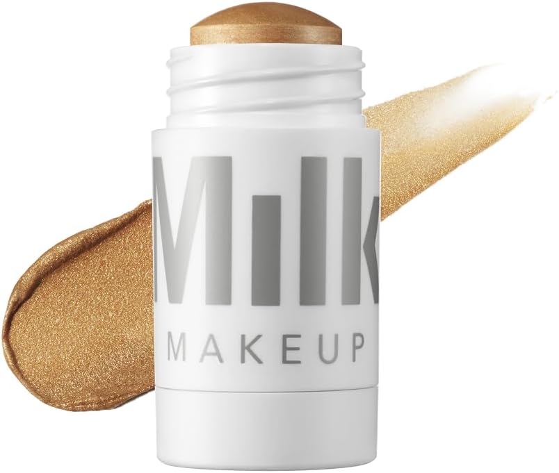 Highlighter, Strobe (Gold) - 0.21 oz - Dewy Cream Highlighter Stick - Blendable & Buildable - 1,000 Swipes in Every Stick - All Skin Types - Vegan, Talc Free & Cruelty Free