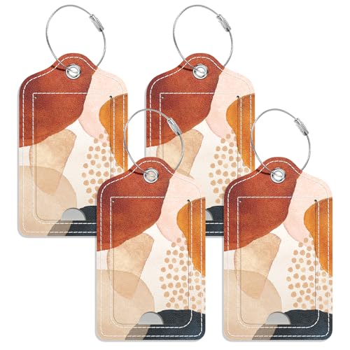 Étiquette de bagage lot de 4 idée cadeau bohème pour valise et sac