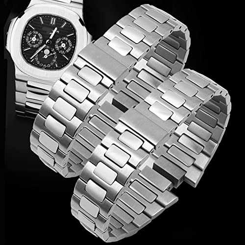 Correa Patek Philippe Nautilus 5711 EZZON de acero inoxidable eslabones macizos 4