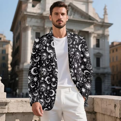 Slim Fit One Button Blazer for Men Lightweight Business Jacket Casual Sport Coat Office Wedding2