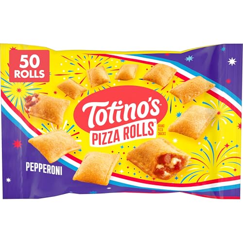 Totino's Pizza Rolls, Pepperoni Flavored, Frozen Snacks, 50 Rolls, 24.8 oz