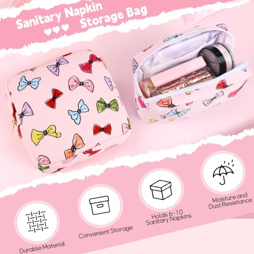 Image of Period Bag for Women, Polyester Sanitary Napkin Storage Bag