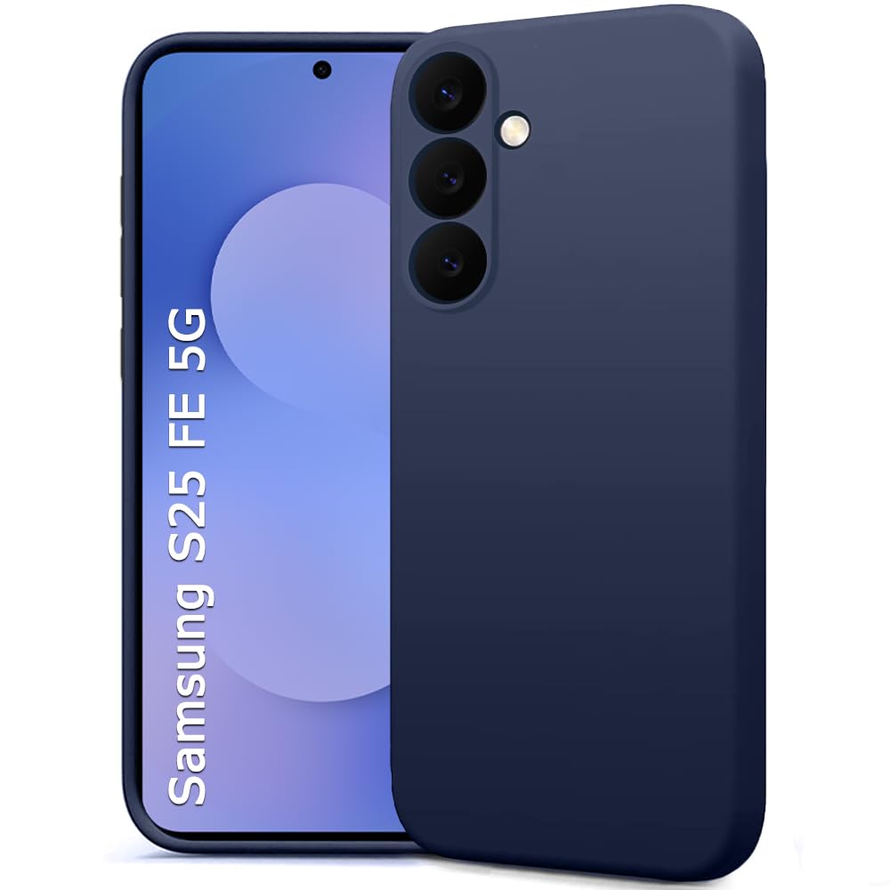 TheGiftKart Liquid Silicone Back Cover Case for Samsung Galaxy S25 FE 5G | Soft Micro-Fibre Lining Inside | Camera & Screen Protection | Shockproof Back Cover for Samsung S25 FE (Silicone, Blue)-image-33