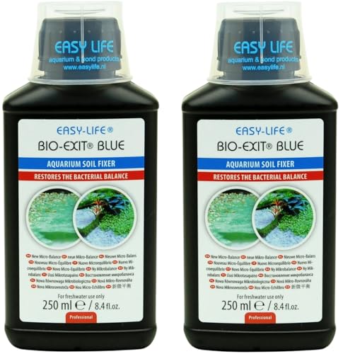 Easy Life Bio Exit Blue 2er Pack – 2X 250 ml Behandlung gegen Blaualgen im Aquarium, bekämpft effektiv Cyanobakterien, einfache Anwendung, sicher für Fische und Pflanzen