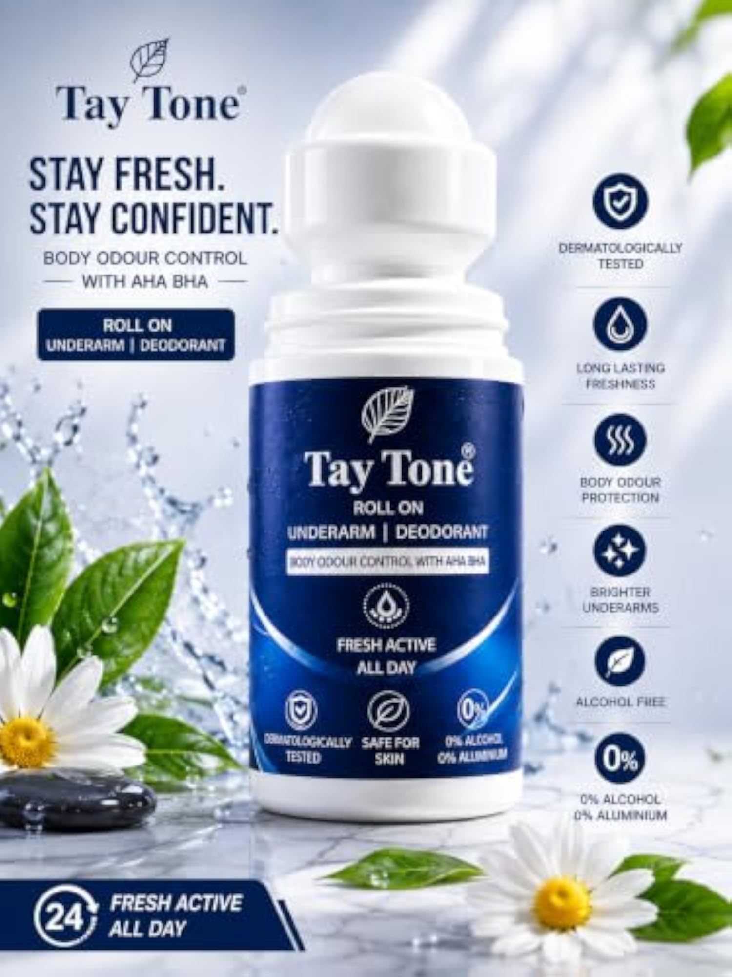 Men's Fresh Active Deep Impact Antiperspirant Roll-On Deodorant