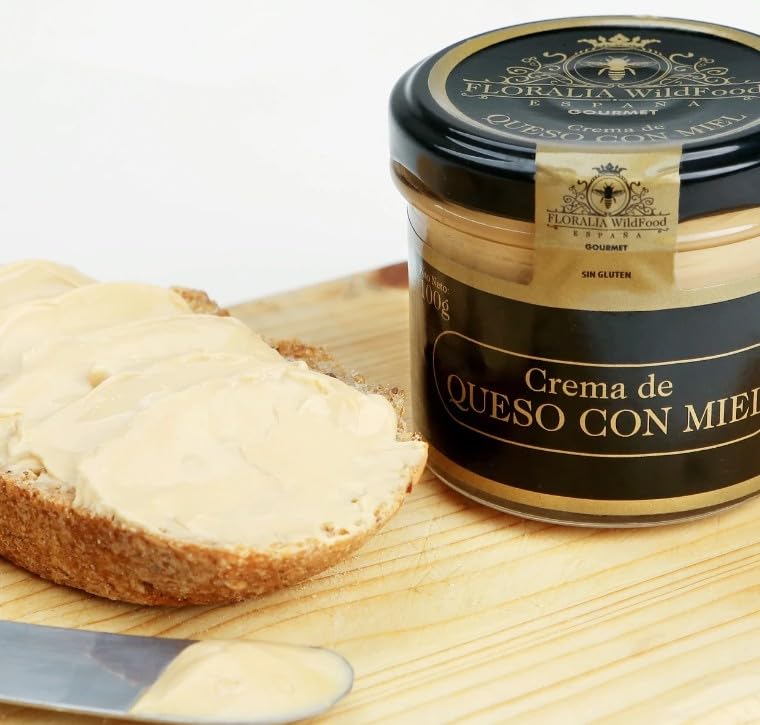 Crema de Queso con Miel FLORALIA | Tarro 100 gr | Alimento gourmet natural