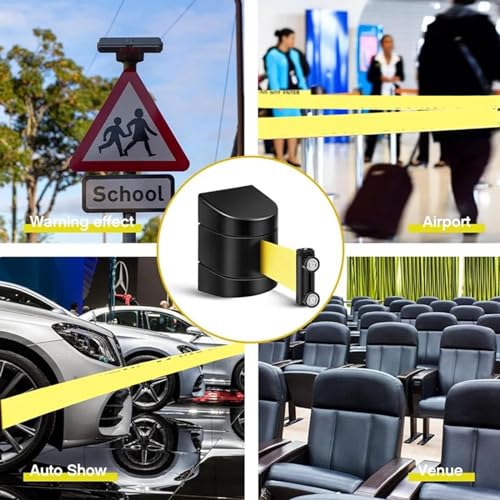 Barrière magnétique rétractable pour bloquer les accès interdits avec cordon mural 5m