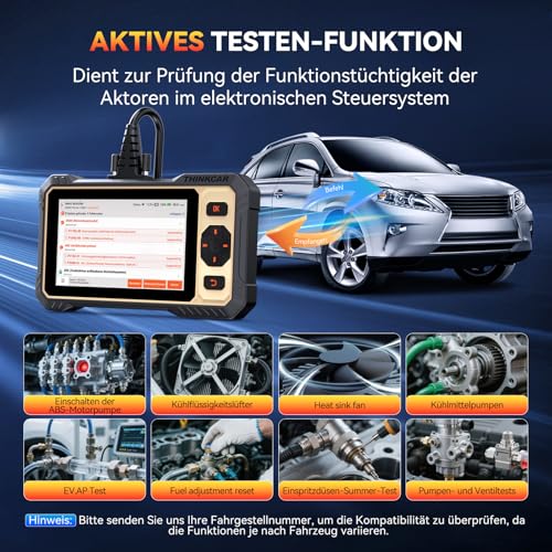 ThinkScan 662 OBD2 Diagnostic Tool with 4 System Diagnostics (ECM/TCM/SRS/ABS) and 12 Reset Function