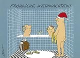 Postkarten Weihnachten A6 • 0616 ''Fröhliche Weihnachten'' von Inkognito • Künstler: Loriot • Weihnachten