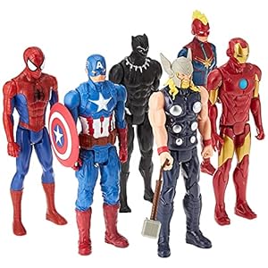 Hasbro- Marvel Titan Hero Series Multipack (6 Figuras de acción de 30 cm, a Partir de 4 años) (F28615S1), Exclusivo en Amazon