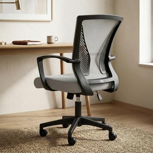 Comfortwing Premium Ergonomic Office Chair for Work from Home, High Back Computer Chair with Breathable Mesh, Armrest, Adjustable Seat, Rocking & Wing