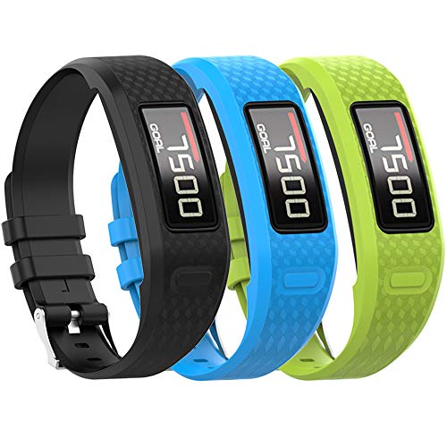 Image of QGHXO Band for Garmin Vivofit 1 / Vivofit2, Soft Silicone Replacement Watch Band Strap for Garmin Vivofit 1 / Vivofit 2 Activity Tracker, Small, Large, Ten Colors
