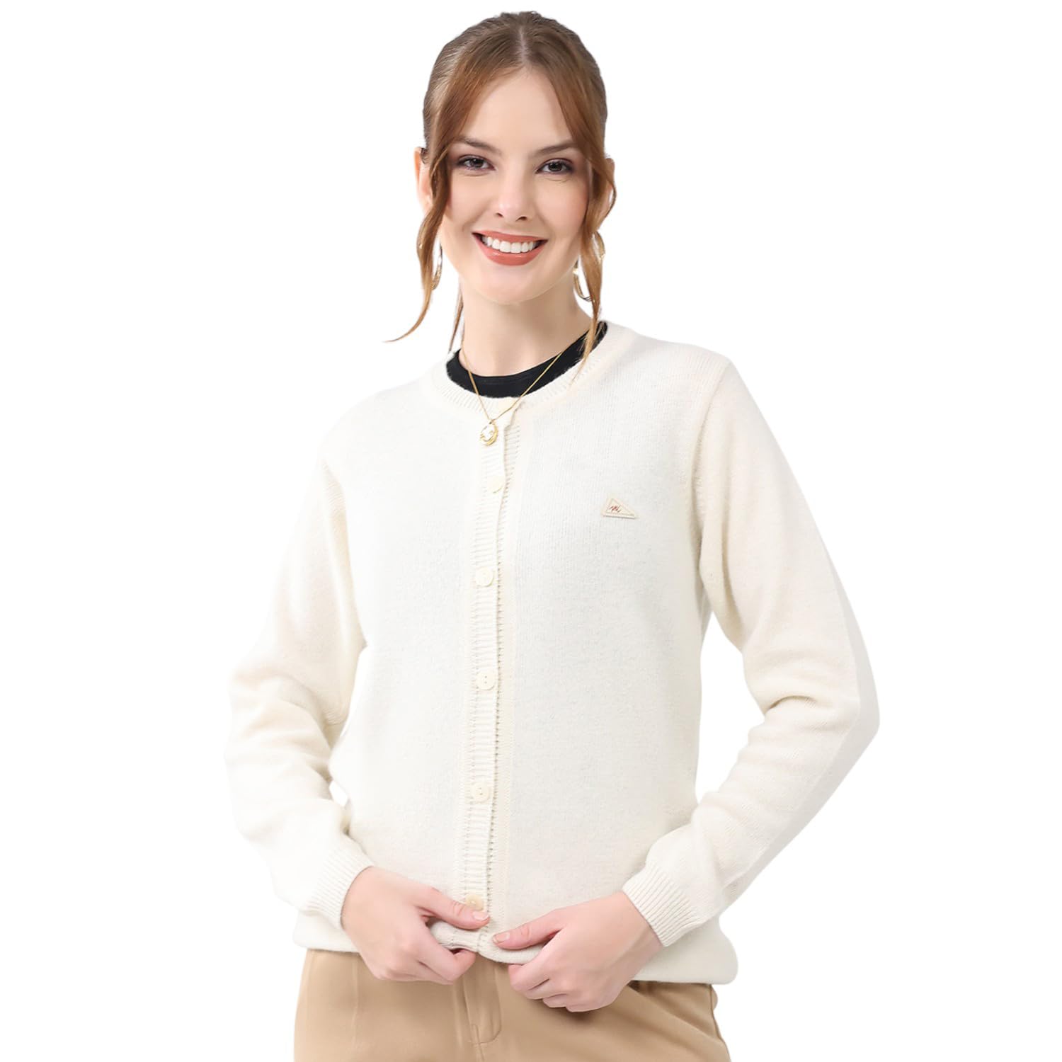monte carlo Women’s Regular Fit Cardigan | Solid Pattern | Round Neck | Full Sleeves | Button Closure | Cozy Stylish Warm Winter Wear Cardigan for Women (Pack of 1)-picture-53