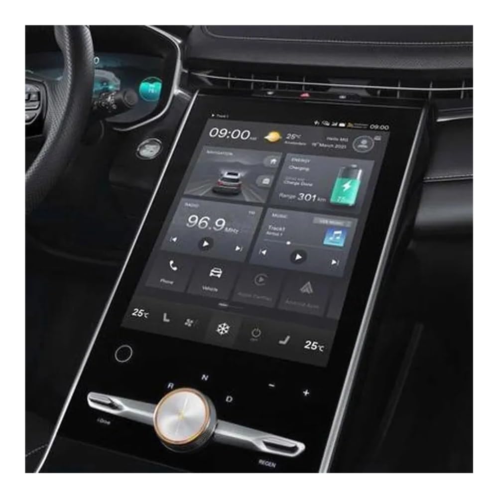 Pellicola Protettiva per Schermo in Vetro Temperato per MG Marvel R 2021 2022 Accessorio di Navigazione GPS per Auto Infotainment da 19,4 Pollici GPS Proteggi Schermo