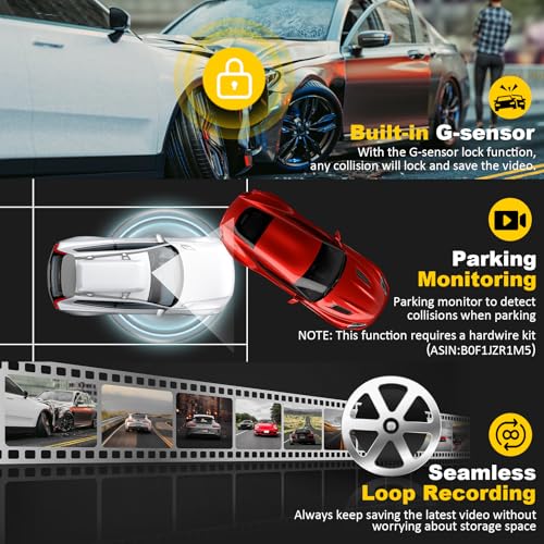 Dash Cam Front and Rear: 4K+2.5K Dual Channel Dash Cam-5GHz WiFi, GPS Dash Camera for Cars - image 5