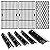 Uniflasy Grill Replacement Parts for Dyna-Glo DGH474CRP,DGH485CRP,Grill Part Kit for Dyna-Glo 3/4/5 Burner Grill,5-Pack Porcelain Steel Grill Heat Plates, 3-Pack Cast Iron Cooking Grates