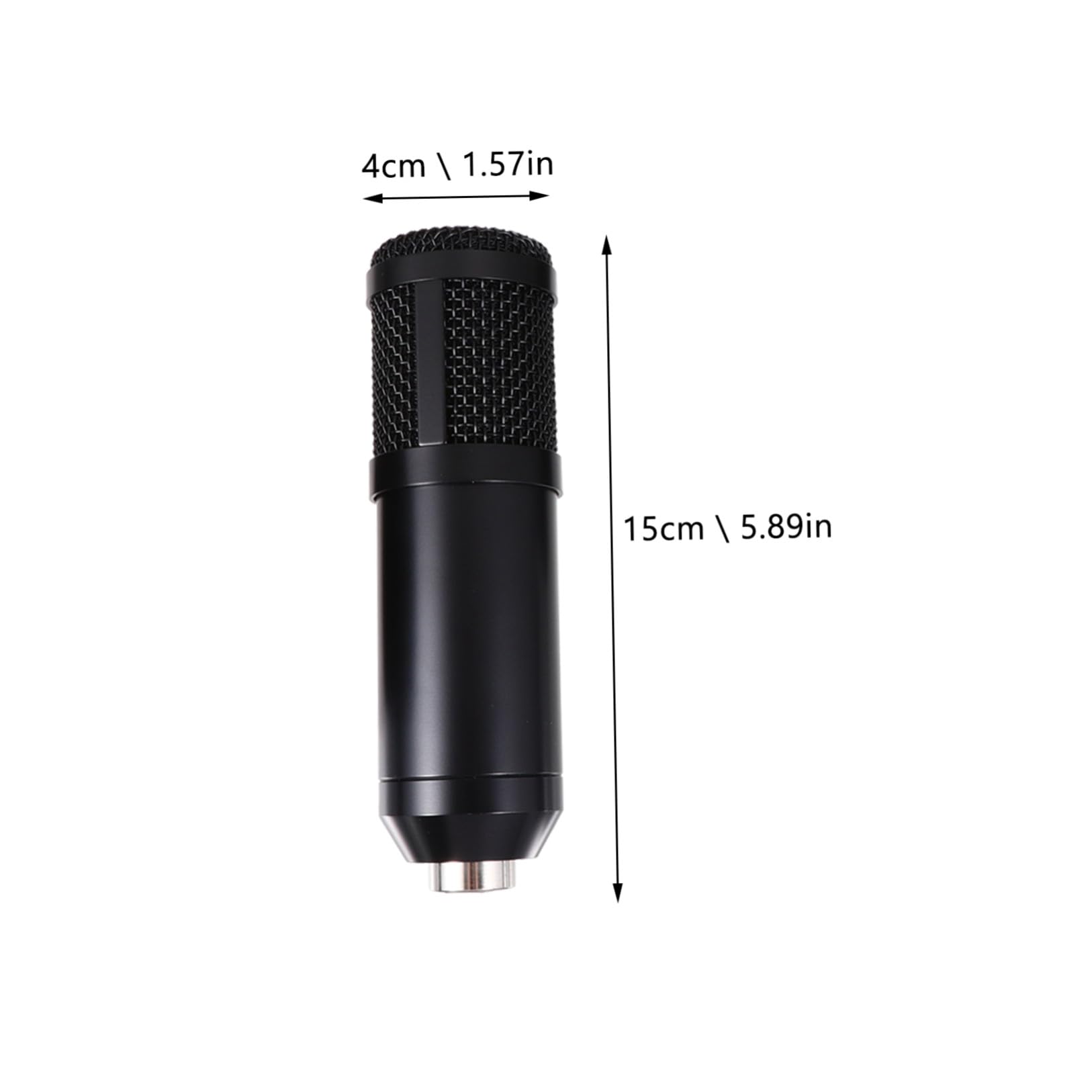 1Satz USB Kondensator Mikrofon mit Mikrofonstativ für PC Laptop Podcast und Geräuscharm Leicht zu Installieren Teiliges Zubehör Schwarzes Netz
