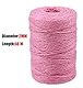 Liuer 8PCS Schnur Jute 2MM Juteschnur Bunt Dekorationsschnur Garten Kordel Bastelschnur Dekokordel Schnur für DIY Kunstgewerbe Gartenarbeit Verpackung(50M/Rollen)