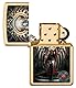 Zippo Sturmfeuerzeug - Anne Stokes Collection, Brushed Brass, Color Image - Nachfüllbar - Wiederverwendbar - Windfestes Design - Geschenkbox - Made in USA