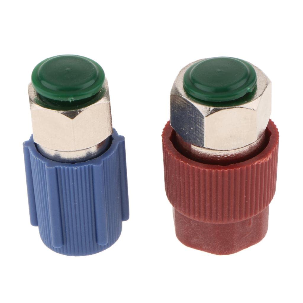 Pack of 2 1/4SAE A/C Service Charging Port Adapters Hi/Low Retrofit R12 R22 to R134a with Caps | Authentic Collector's piece | Rare Collectible | 1 Piece High Side Adapter(Red)-image-13