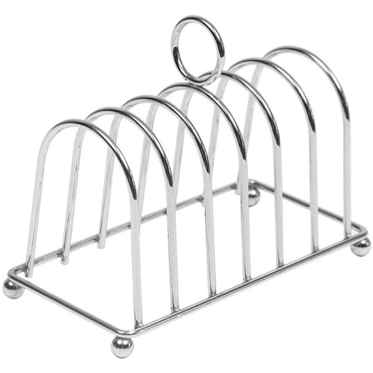 Soporte para tostadas de acero inoxidable que mantiene tu pan rebanado crujiente