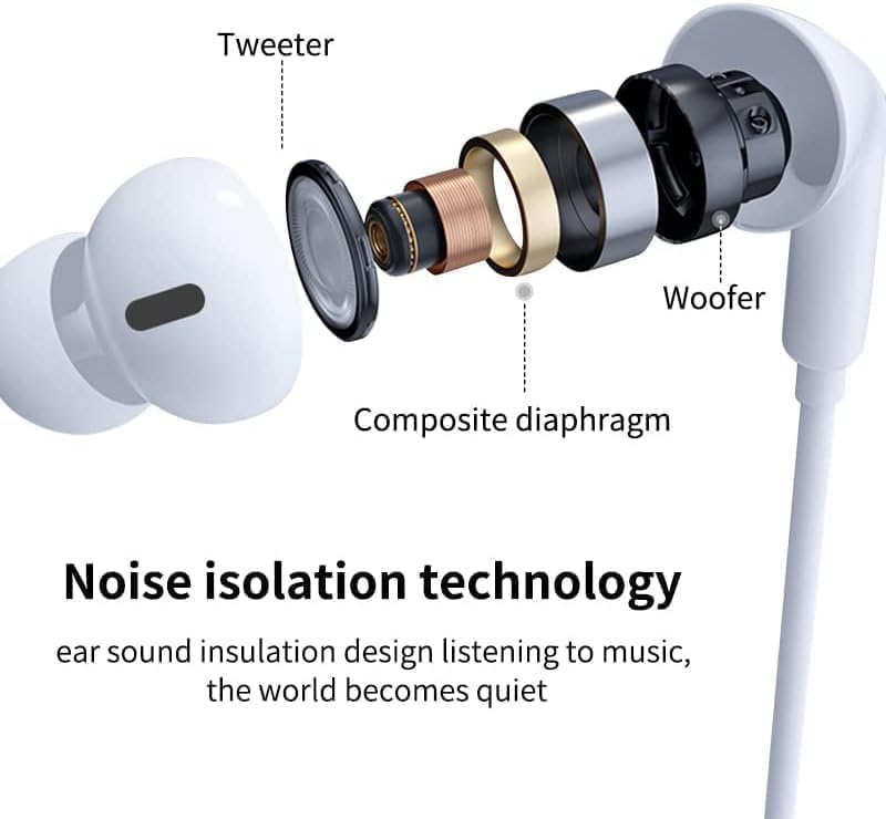 Image of Earphones Earbuds with Wired Lightning Headphones Ear Pods with Microphone & Remote Noise Cancelling in-Ear Headset Control for iPhone 14 /14 Plus /14 Pro Max /13 /13 Mini /12 /11 /X /XR /XS /SE /8 /7 /iOS01