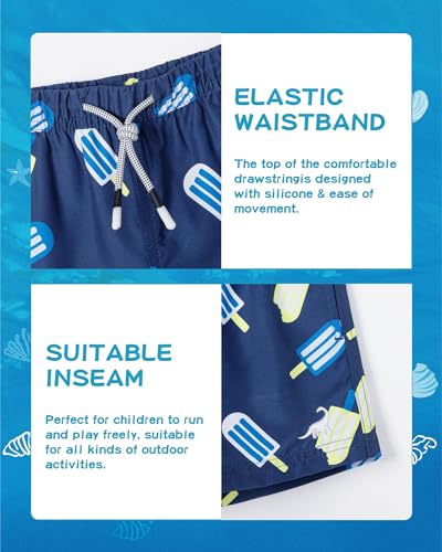 Image of SURF CUZ Boys Swim Trunks Toddler Swim Shorts UPF 50+ Bathing Suit for Boy Swimsuit Quick Dry Mesh Beach Boardshorts Swimwear
