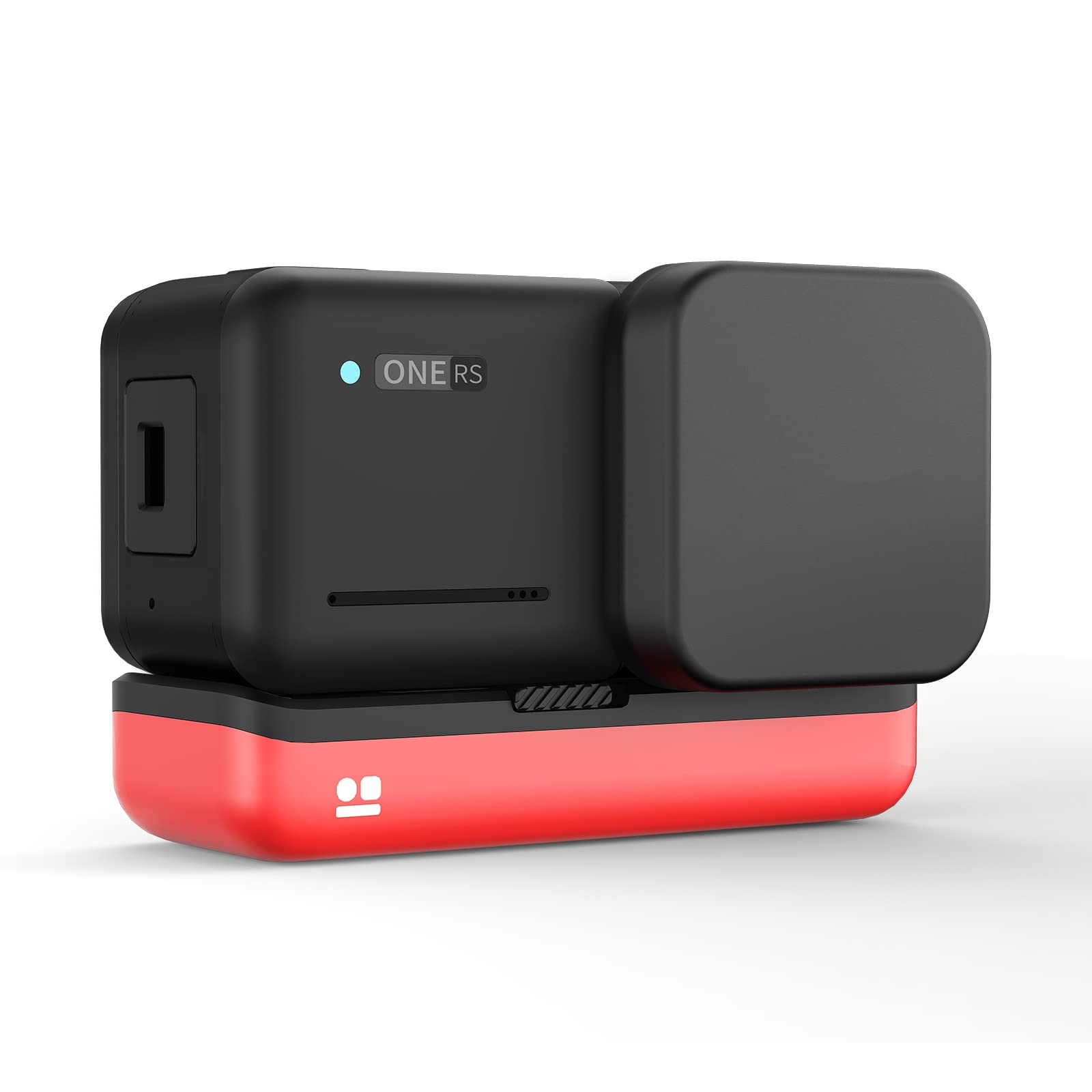 Protection En Silicone Pour Objectif Insta360 One R / One RS - Antichoc, Anti-poussière, Noir