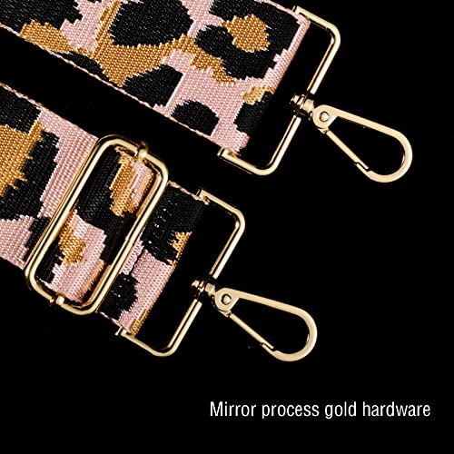 chushui Leopard Purse Strap,2" Wide Crossbody Replacement Strap,Guitar Style Shoulder Strap for Bag,Handbag4