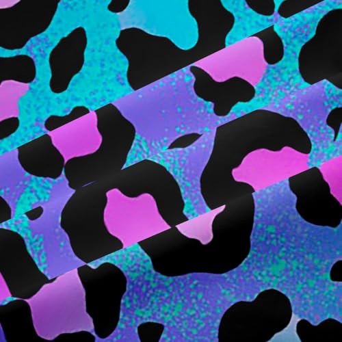 Rideaux léopard abstrait rose violet 132x243cm drapé élégant - 7