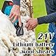 Schafschermaschine, 3000Mah Schermaschine Pferd 2400r/min Kabellos Schafschermaschine Akku tragbar 6-Gang Schäfer Schermaschine mit 2 Akkus für Schafen Ziegen Alpakas Ochse (13 gerade Zähne)