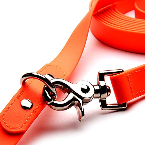 PetTec Hundeleine, Schleppleine & Führleine *10m* bis 80kg, verstellbare Trainingsleine/Ausbildungsleine/Trekkingleine für Hunde aus TRIOFLEX (ähnl. Biothane), wasserabweisend & robust, Dog Leash