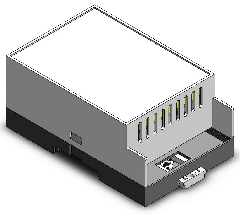 Gaurang Din Rail Enclosure 110 * 70 * 48.55mm for Electronic Home Automation PLC Switch box industrial boxes electrical box ABS enclosure Din Rail Enclosure Control Box (CEBV-70-01 With Ventilation)-image-43