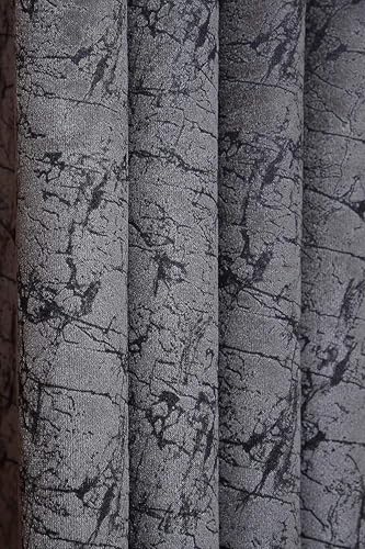 Image of Window Curtain 5 Feet Long for Living Room - Window Curtain Set of 1 Pcs Panel, Velvet Curtain Blackout & Stylish Parda for Home Decor & Office Grey Colour