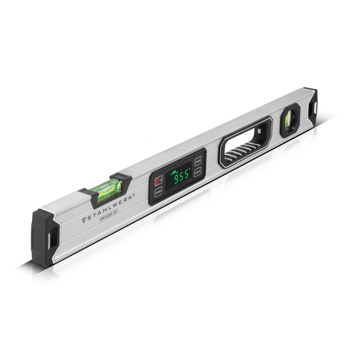 Livella A Bolla In Alluminio Da 60 Cm - Con 3 Bolle Per 0°, 45° E 90°, Precisione +/-0,5 Mm/m - Foto 5