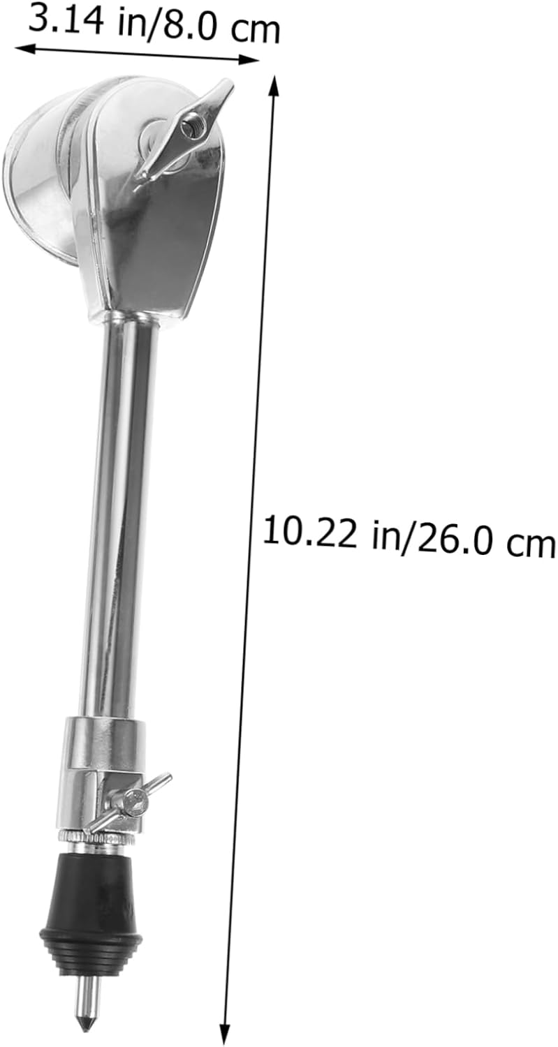ERINGOGO Adjustable Drum Legs 2Pcs Bass Drum Support Stands with Non-Slip Base for Stable Percussion Accessories Replacement Parts