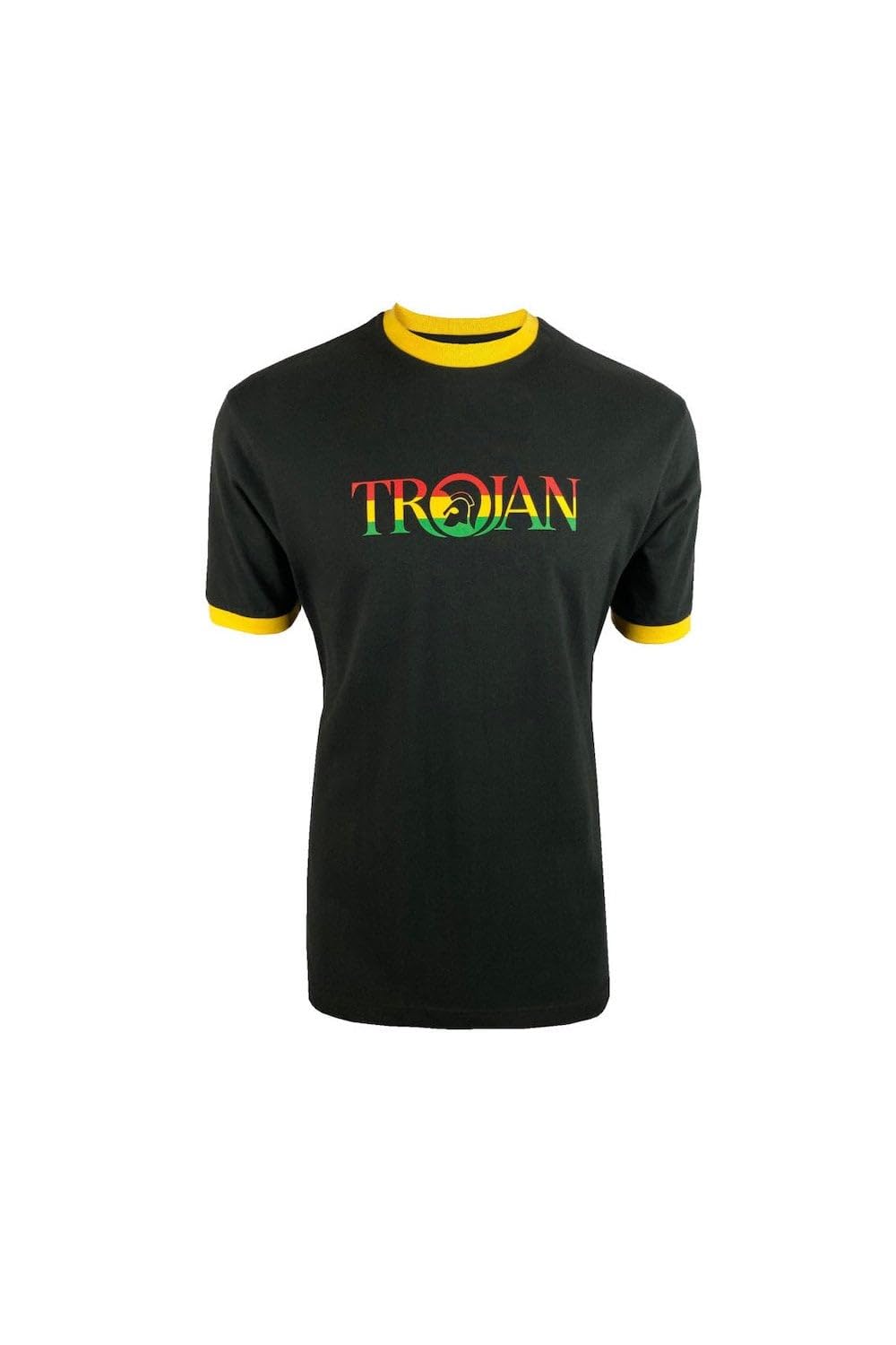 Trojan Records Mens Retro Ska Reggae Rasta T-Shirt Black XXL