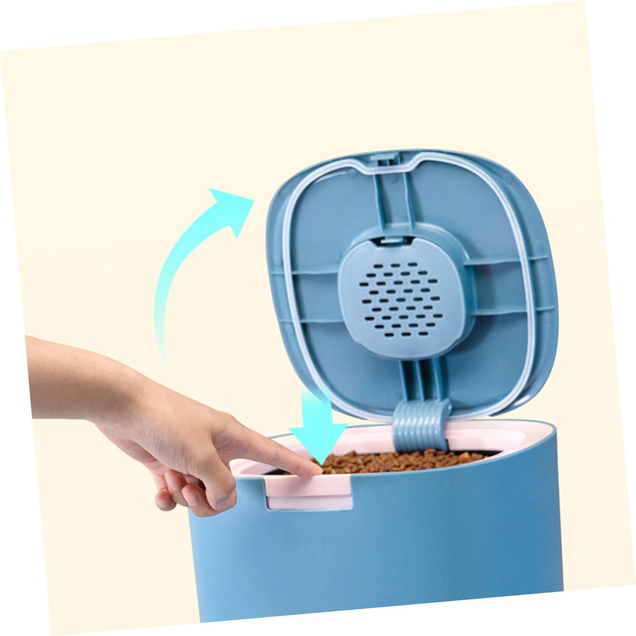 Sealed Pet Food Container Moisture Cat Food Bucket for Fresh Storage for Dog Treats and Dry Food Household Organizer for Pet Owners