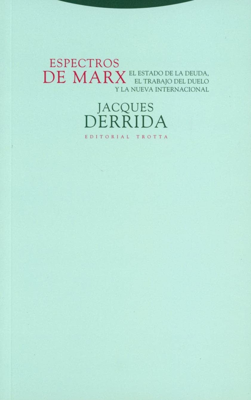 Espectros de Marx: El Estado de la deuda, el trabajo del duelo y la nueva internacional (Estructuras y Procesos. Filosofía)
