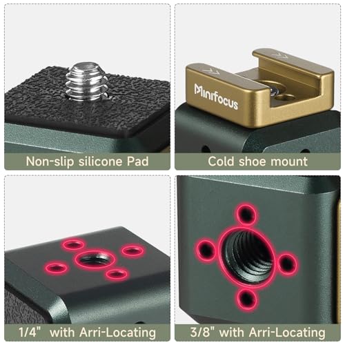 Support d'extension MINIFOCUS pour stabiliser un éclairage LED sur caméra