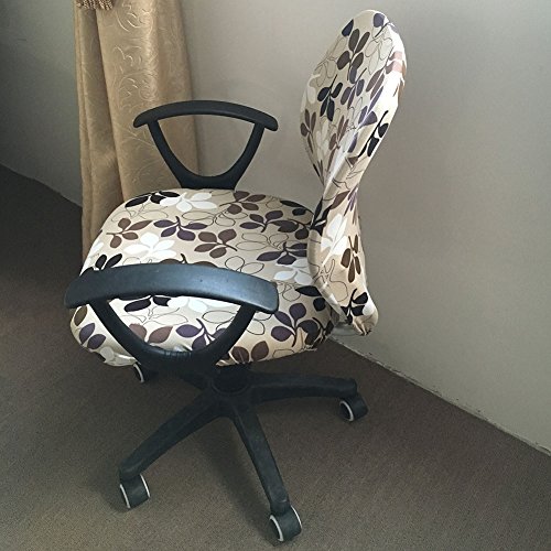 Melaluxe Computer Office Chair Cover - Protective & Stretchable Universal Chair Covers Stretch Rotating Chair Slipcover - Thumbnail 6