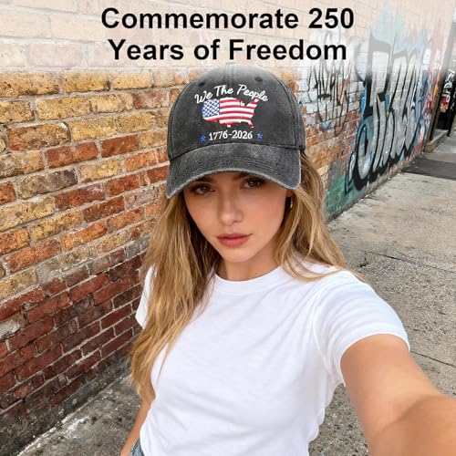 Gorra bordada 250 Aniversario EEUU algodón ajustable miniatura 5