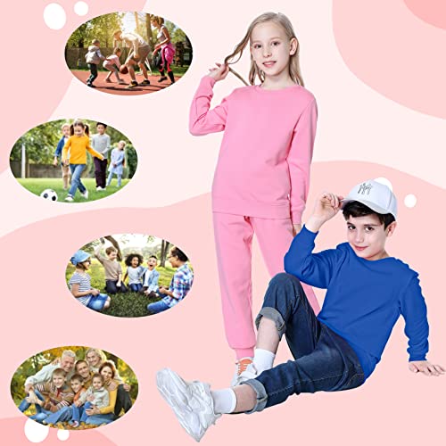 Kid Nation Kids Slouchy Soft Brushed Fleece Casual Basic Crewneck Sweatshirt for Boys or Girls 4-12 Years3