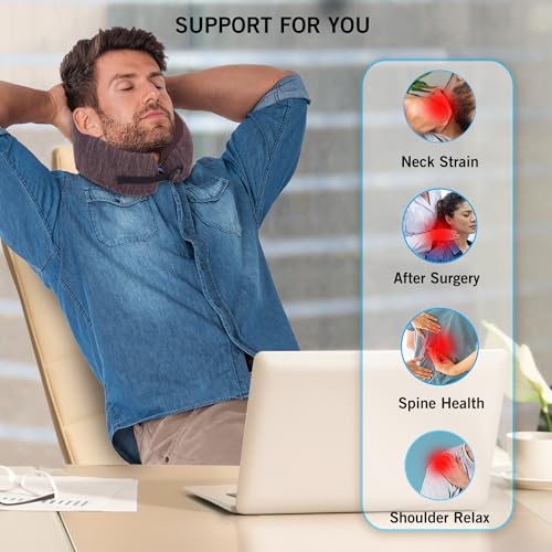 Image of Kenneth Cole Unisex U-Shaped Neck Pillow - Adjustable & Ergonomic Design Travel Pillow|Ultimate Comfort Neck Pillow Ideal for Cars, Trains, Home, Office, Long Flight|Full Surrounding & Soft Pillow