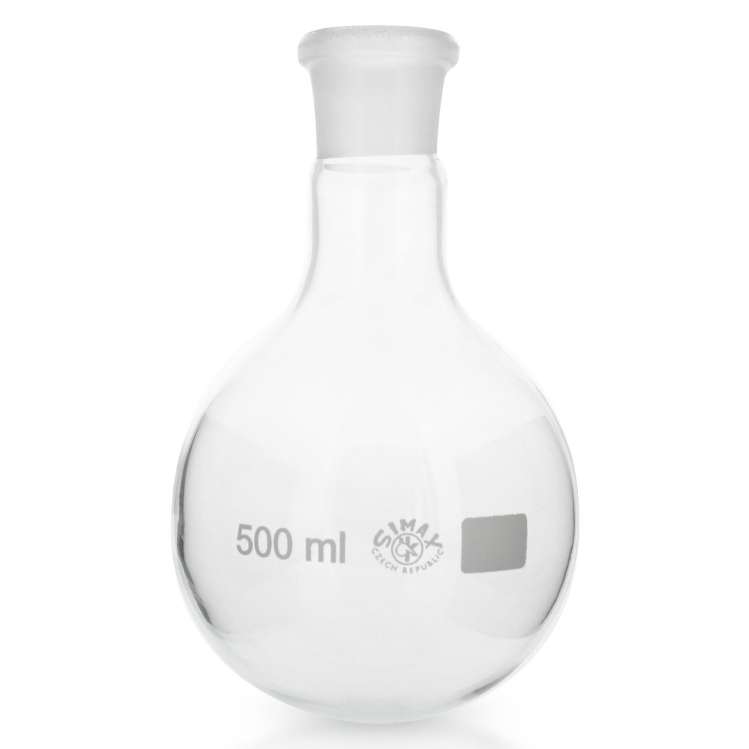6x Rundkolben 500ml mit Normschliff 29/32 aus hitzefestem Borosilikatglas 3.3 (Laborglas)