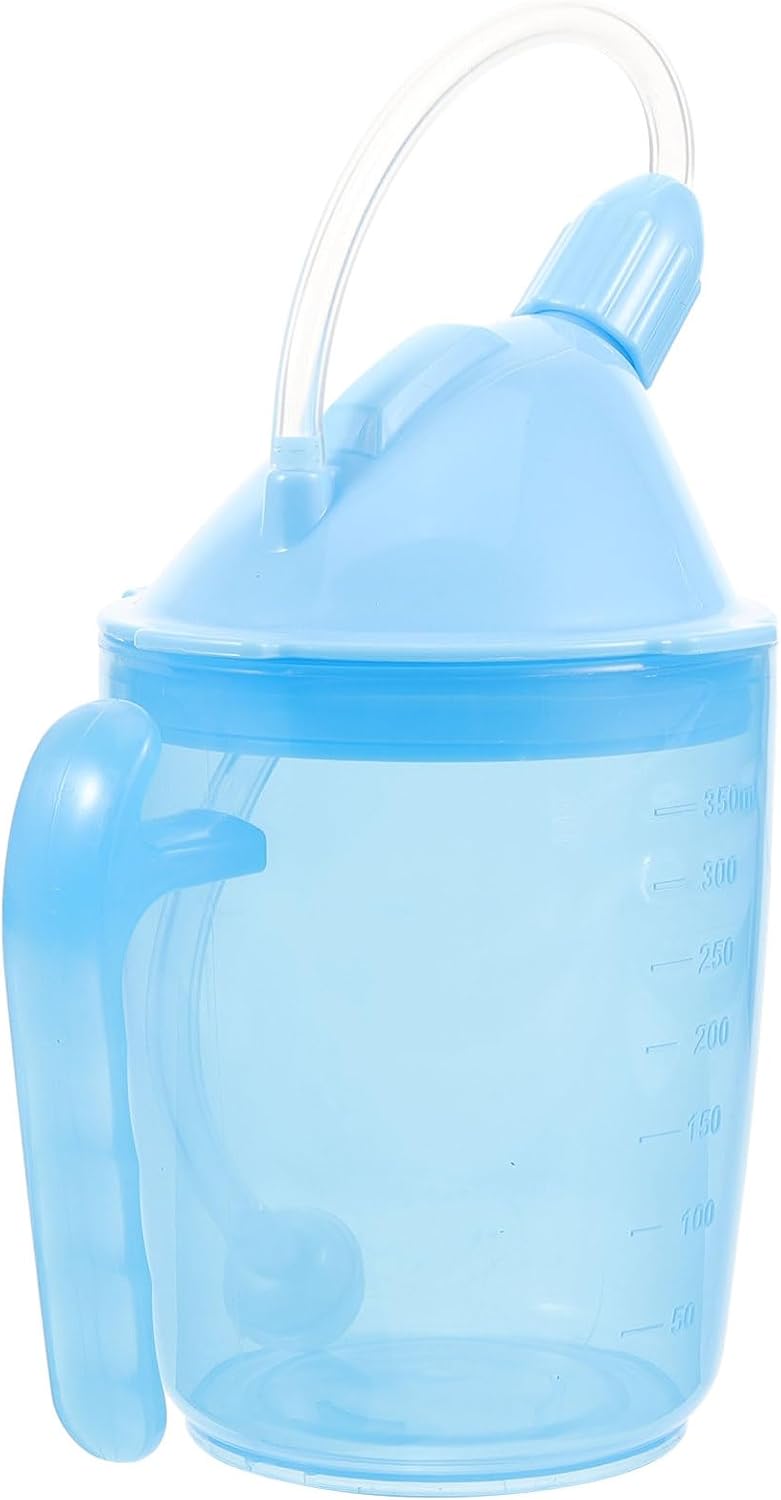 Baluue Hospital Grade Straw Cup Spill Proof Cups for Adults Elderly Cup with Double Handle Comfortable to Hold and Use