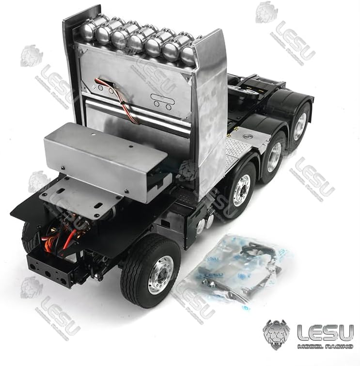8 * 8 Metal Chassis for 1/14 RC Tractor Truck 1 Motor 3 Servos Trailer Compatible​